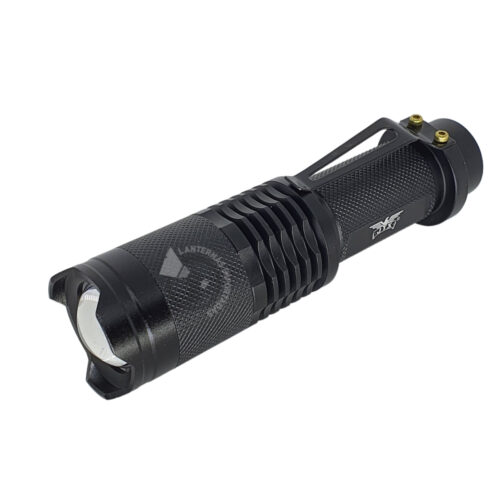 Lanterna Police Tática LED Cree T6 Bat.18650 Acionador Remoto e Zoom W
