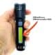 Lanterna Tática Led V3 JY-8933 | Zoom Telescópico+ Leds Laterais + USB C + Clip — foto 7