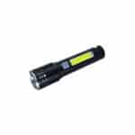 Lanterna Tática Led V3 JY-8933 | Zoom Telescópico+ Leds Laterais + USB C + Clip