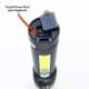 Lanterna Tática Led V3 JY-8933 | Zoom Telescópico+ Leds Laterais + USB C + Clip — foto 4