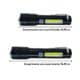 Lanterna Tática Led V3 JY-8933 | Zoom Telescópico+ Leds Laterais + USB C + Clip — foto 3