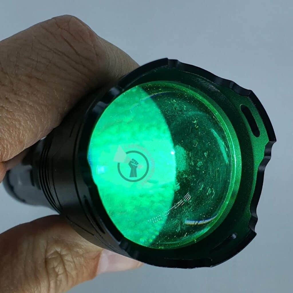 Lanterna Tática Led XML V3 Verde Recarregável Foco Fixo USB-C + brinde — foto 2