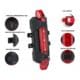 Farol Traseiro Usb Lanterna Luz Leds Sinalizador Bicicleta JY-918 — foto 6