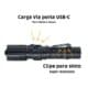 Lanterna Tática JWS WS-626 LED P90 Profissional USB-C Compacta com Zoom — foto 10