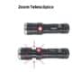 Lanterna Tática Potente Profissional LED T6 JY-8842 Recarregável USB-C com Zoom — foto 5
