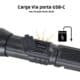Lanterna Tática Profissional JWS WS-617 Recarregável USB-C com Imã e Power Bank — foto 6