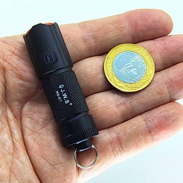 Mini Lanterna Tática Led V6 - Recarregável USB-C - Potente JWS-677