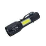 Lanterna Tática LED JY-8899 Recarregável USB com Zoom e Função Lampião