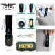 Lanterna Tática LED JY-8899 Recarregável USB com Zoom e Função Lampião — foto 2