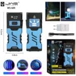 Lanterna Tática Led | JWS WS-689 | Recarregável | Alcance até 500 Metros | Com Imã