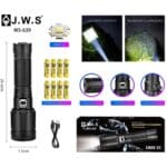 Lanterna Tática Profissional | JWS WS-639 | Ultra Potente Com 8 Baterias 18650