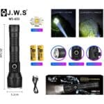 Lanterna Tática LED V3 | Profissional | JWS WS-655 | Recarregável USB-C