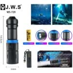 Lanterna Tática à Prova d'Água JWS | WS-729 | LED XH P90 | Recarregável