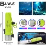 Lanterna de Mergulho Profissional 15m | JWS WS-712 | LED CREE Q5 | IPX8
