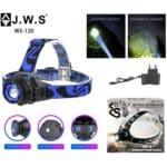 Lanterna de Cabeça Recarregável | JWS WS-120 | LED Q5 | com Zoom