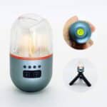 Mini Lanterna para Camping | LED V6 | WS-680 | Recarregável USB-C | com Imã e Tripé