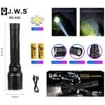 Lanterna Tática Led V3 | JWS WS-650 | Profissional | Bússola, Zoom e Indicador de Carga