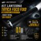 Lanterna Tática JY-521D Led V3 "Mega Plus" Com Acionador Remoto+Bat. 21700