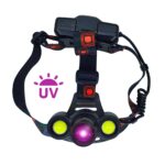 Lanterna de Cabeça Led UV (ultravioleta) + 2 COB Led JYX JY-9862